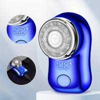 Maquinilla de afeitar eléctrica para hombre, afeitadora portátil de tamaño bolsillo, húmeda y seca, recargable por USB - details 1