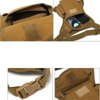 Bolsa de pierna para exteriores de gran capacidad, tela Oxford, impermeable, riñonera para senderismo, cremallera, bolsa de pierna multiusos para exteriores, ciclismo - details 13