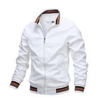 Chaqueta informal con cremallera y cuello levantado para hombre, chaqueta deportiva para exteriores, chaqueta a prueba de viento, ropa impermeable, otoño e invierno - details 1