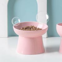 Cuenco de cerámica para gatos, cuenco creativo inclinado/boca plana para mascotas, base alta, gran capacidad, multiusos, cuenco de alimentación para comida de perro, protección del cuello - details 14