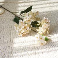Flores artificiales grandes de hortensia, ramas de hortensias de seda hechas a mano de plástico, flores falsas realistas coloridas, decoración de boda - details 9