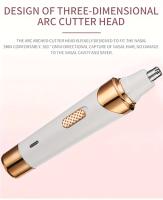 Afeitadora eléctrica 4 en 1 para mujer, depiladora recargable por USB, recortadora eléctrica de cejas, eliminador de vello portátil para cara, nariz y piernas - details 9