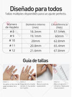 Anillo Inteligente SANLEPUS para Hombres y Mujeres con pantalla, rastrea pasos, frecuencia cardíaca, calorías, sueño y estrés las 24 horas, los 7 días de la semana, con Estuche de carga, QRing aplicación para Apple Xiaomi - details 13