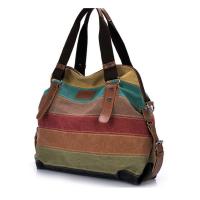 Bolso de hombro de lona multicolor para mujer, bolso de mano Hobos - details 4