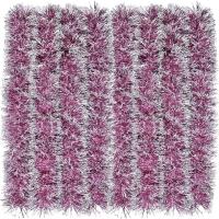 Guirnalda de Navidad Brillante Metálica 39,4 Pies de Adorno Colgante para Árbol de Navidad en Interior y Exterior (Morado) - details 1