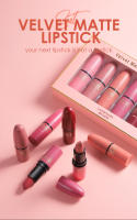 Juego de pintalabios color Bullet, Set de regalo de 6 barras de labios mate - details 0