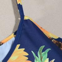 Monos de Verano Ligeros Cuello en V, Ajuste Suelto, Color Sólido, Estilo Europeo-Americano para Mujeres - details 2