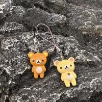 Llavero de Cuerda de Teléfono Rilakkuma Fácil Oso Llavero de Muñeca Perezosa para Bolsa - details 0