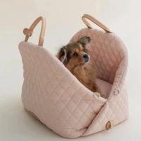 Bolso de mano de lujo para perro y gato, bolsa de transporte para coche, asiento elevador, estilo informal, nuevo - details 9
