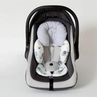 Cojín de Asiento de Carrito de Bebé Transpirable Almohadilla de Soporte de Cabeza y Cuello para Carrito de Bebé - details 8