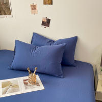 Bonenjoy-funda de almohada de Color sólido, funda de almohada transpirable de 48x74cm, Fundas de cojín rectangulares, fundas de almohada de cama para el hogar, 2 piezas - details 17