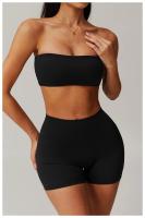 Ropa interior con corpiño antiflacidez para mujer, Tops deportivos de una pieza sin tirantes, ropa interior deportiva nublada, ropa ajustada para gimnasio y Yoga - details 25