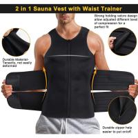 Men Waist Trainer Sauna Vest Body Shaper Belly Fitness Corset Abdomen Slimming Body Reducing Shapewear Burn Fat Trimmer Belt Swe - details 1