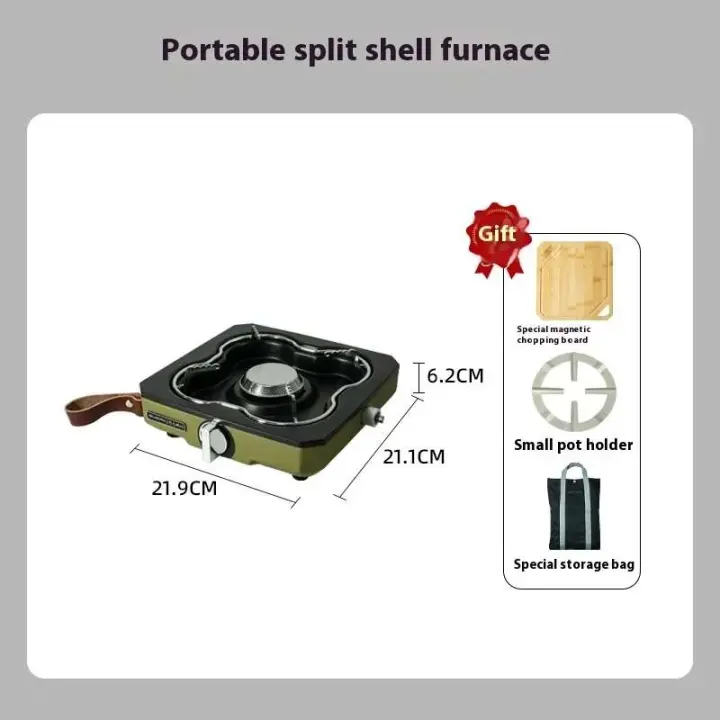 Burk Bubic mesa de comedor al aire libre gas portátil propano butano 3200W camping picnic estufa de té, estufa TA - 1