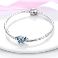 Silver Fit-pulsera de circonio para mujer, serie de mariposas de 3mm, joyería artesanal, nuevos artículos, Material metálico - details 8