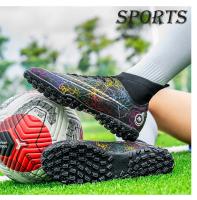 Botas de fútbol profesionales para hombre, zapatos de fútbol de Punta larga, zapatos de tobillo alto para exteriores, zapatos de entrenamiento para niños - details 20