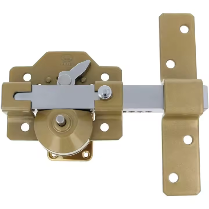 Cerradura de Sobreponer |   105 x 170 milímetros |   Martelé |   Cilindro de seguridad de 50 mm y Pestillo de Apertura |   Resistente a la Extracción, Arranque y Rotura |   Puertas de Entrada - 1