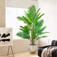 Palmera de Plástico Verde Planta Falsa Tropical para Decoración de Jardín Doméstico - details 0