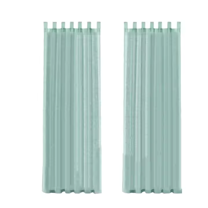 Cortinas de Lino para Salón,2 Piezas,Visillo Translúcido, Cortinas con Ojales modernos, Decorativas para Ventana, Habitación y D - 1