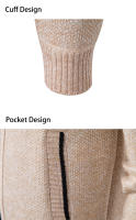 Cárdigan de punto para hombre para las temporadas de otoño e invierno, chaqueta, cálida y resistente al viento - details 23