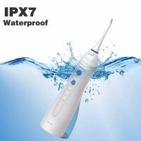 Irrigador bucal portátil inalámbrico L ä chen 3 modos, estación de carga inalámbrica USB, hilo dental impermeable IPX7, equipado con 5 - details 6