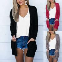 Cardigan de Manga Larga para Mujer Ouwu Ajuste Suelto, Manga de Punto con Bolsillo Adelgazante, Abrigo de Moda Casual - details 0