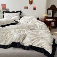 Conjunto de Cama de Algodón Tejido Nube Borde Sombrero de Cama de Cuatro Piezas - details 39