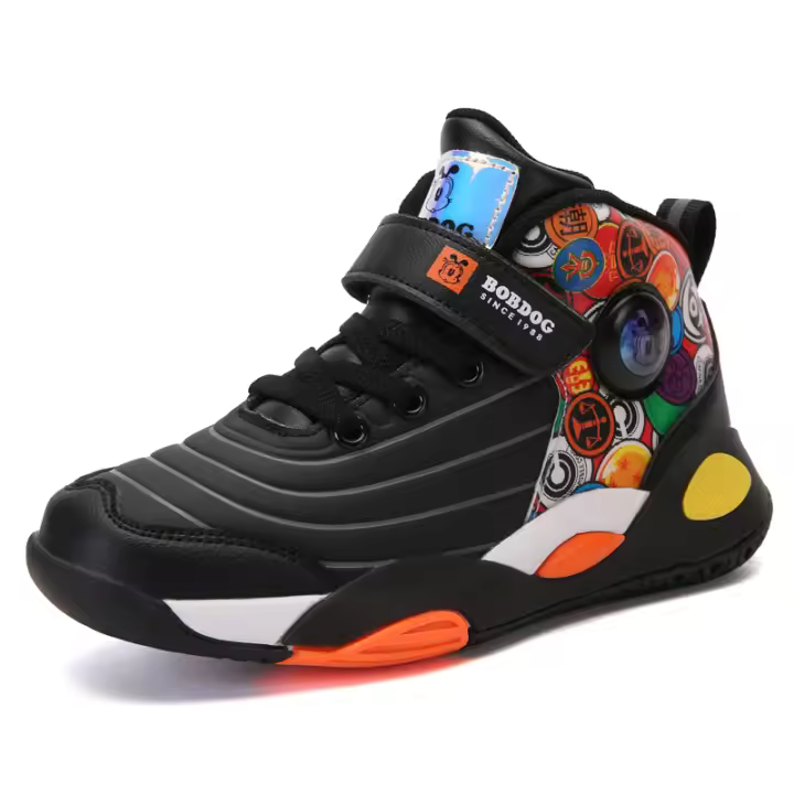 Zapatillas de Baloncesto de Cuero Impermeable para Niños Zapatillas de Tenis de Moda para Correr al Aire Libre Zapatillas Deportivas Escolares Antideslizantes - 1