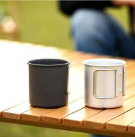Taza de aleación de aluminio para acampar, villa turística, equipo para picnic al aire libre, juego VIE, utensilios de cocina para senderismo - details 5