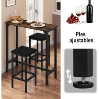 Taburete de Bar Muebles Cocina Silla de Comedor para Salon Cocina Mesa 100x40x100 cm Estructura de Metal, Juego de 2X Taburetes Bar, Blanco, 0037BAZ+1058BY-2 - details 15