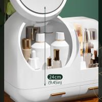 Organizador de Maquillaje Moderno con Espejo LED Caja de Almacenamiento de Cosméticos con Carga USB - details 9