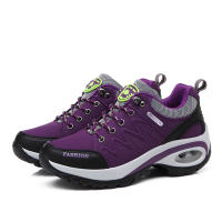 Zapatillas deportivas con cámara de aire para mujer, zapatos atléticos para caminar, transpirables, con cordones, de plataforma alta, informales - details 21