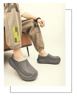 Zapatos de algodón con plataforma para hombre y mujer, zuecos cálidos de invierno para jardín, zapatillas impermeables para interiores y exteriores, informales, Unisex - details 21