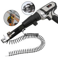 Adaptador automático de clavos de cadena, pistola de tornillo para taladro eléctrico inalámbrico, herramienta de carpintería - details 0
