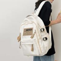 Mochila impermeable de gran capacidad para estudiantes, bolso escolar de nailon con cremallera y múltiples bolsillos, mochila informal de ocio para adolescentes, viaje - details 3