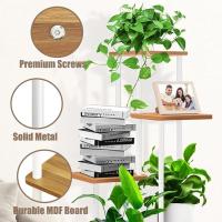 Estantería de Madera para Plantas de 5 Niveles con Ruedas Opcionales Soporte para Plantas, Banco de Flores, Escaleras para Plantas Para Interior, Jardín, Balcón, Decoración - details 4