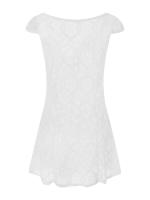 Vestido corto de encaje para mujer, minivestido con tirantes finos, Espalda descubierta, corte en A, fiesta, Y2K - details 15