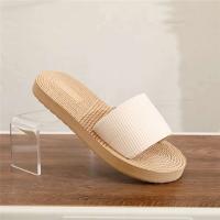 Sandalias de mujer informales con chanclas de cuerda de cáñamo, prendas de vestir, estilo étnico, novedad de verano - details 0