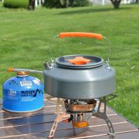 Tetera de Agua para Acampar de 1.1L Aleación de Aluminio Ligero Tetera para Viajes Senderismo Picnics al Aire Libre - details 9