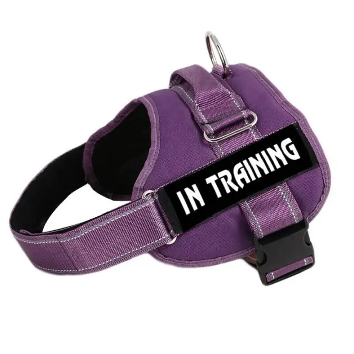 Arnés de control Chaleco DE ALTO Servicio, collar con parches extraíbles, Terapia Emocional EA para Perros, NO PET XXL XL L M - 1