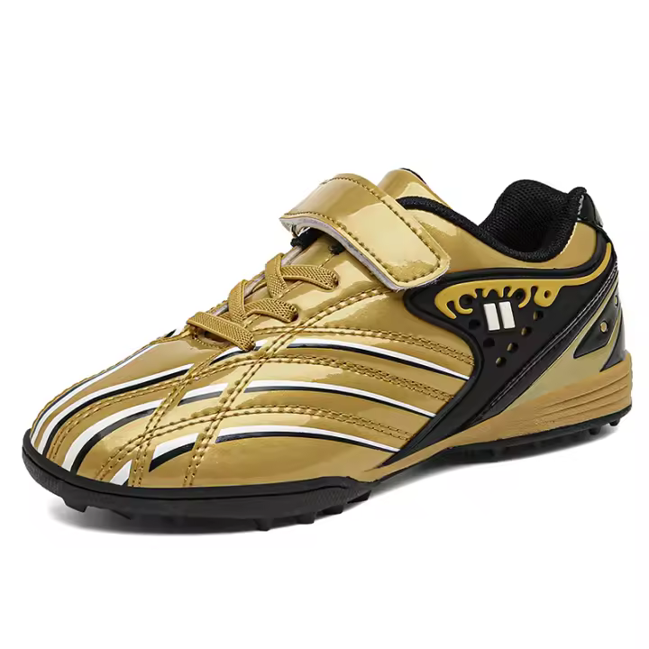 Zapatos de Fútbol de Césped Profesionales para Niños Zapatos Deportivos de Cuero con Suela de Goma Natural Antideslizantes para Chicos - 1