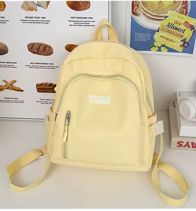 Mochila, moda, tendencia, viajes, estudiantes universitarios, macarons, mochila, damas, fresco y dulce, nailon - 1