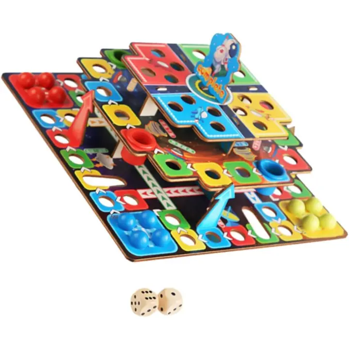 1 Juego de ajedrez Volador Tridimensional, Juguetes de interacción Entre Padres e Hijos, Juego rápido de juegos de discoteca, niños - 1