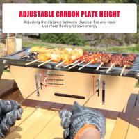 Parrilla de Camping portátil para exteriores, parrilla de mesa ligera de tamaño pequeño para barbacoas, Picnics de viaje - details 5