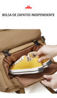 Bolsa de viaje de lona para hombre, mochila de gran capacidad, capacidad expandible, con interfaz USB - details 12