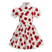 Vestido de Fiesta de Cumpleaños de Princesa para Niñas en 2025 Estampado de Cereza Lindo - details 2