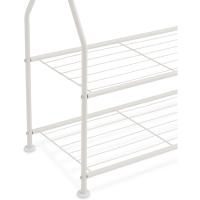 Armario con dos estantes inferiores, blanco, 75 x 36,5 x 150 cm (L x W x H) - details 3