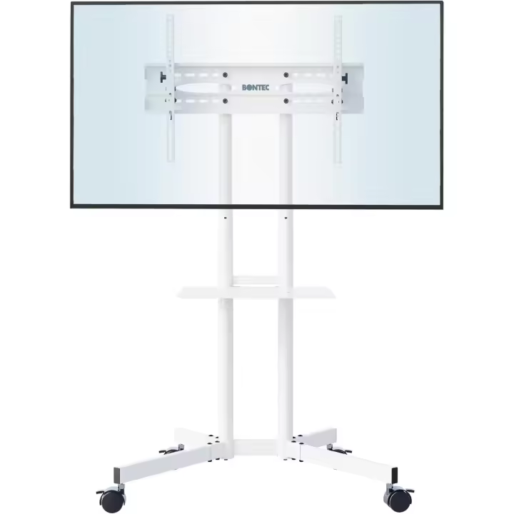 Plasma/LCD/LED, con Bandeja y Ruedas Giratorias, Blanco - 1