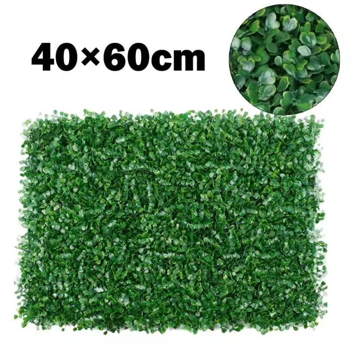 Pared de Planta Artificial de 40x60cm Abeto Foley Alfombra de Césped Panel Verde - 1