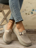 Zapatos Casuales para Mujer Slip-Ons, Transpirables y Cómodos Zapatos Deportivos, Versátiles para Caminar sobre Suela Suave - details 6